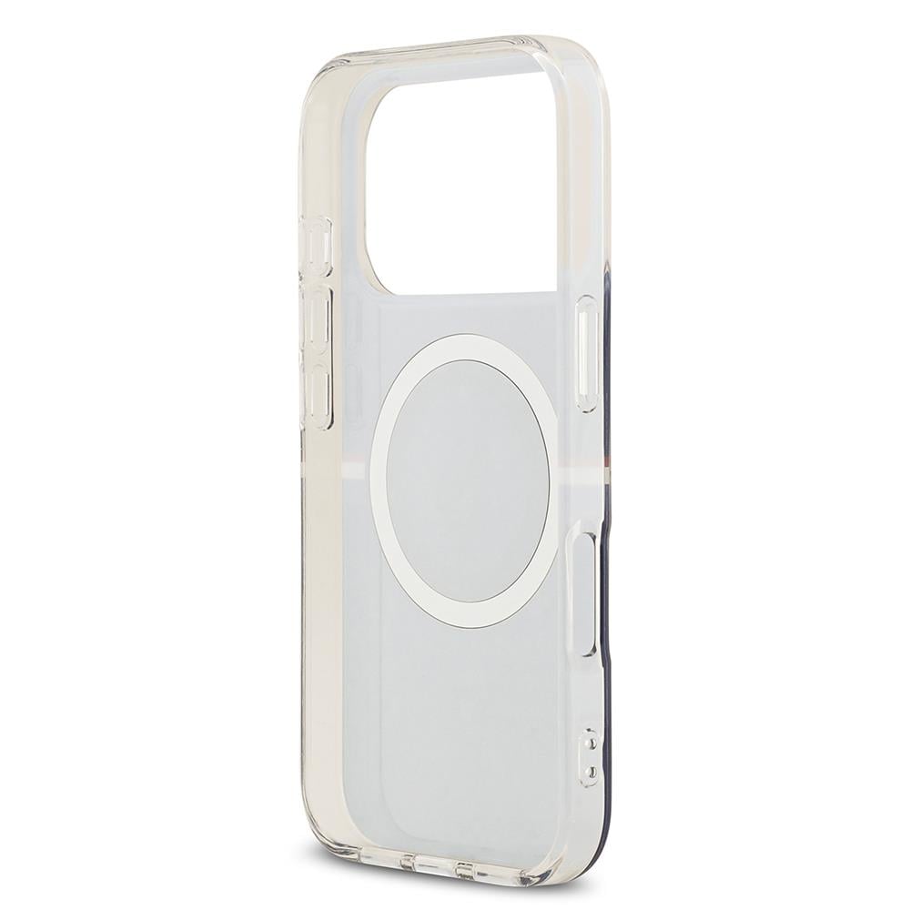 Apple iPhone 17 Pro Kılıf U.S. Polo Assn. Orjinal Lisanslı M-safe Şarj Özellikli IML Stripe Logolu Kapak