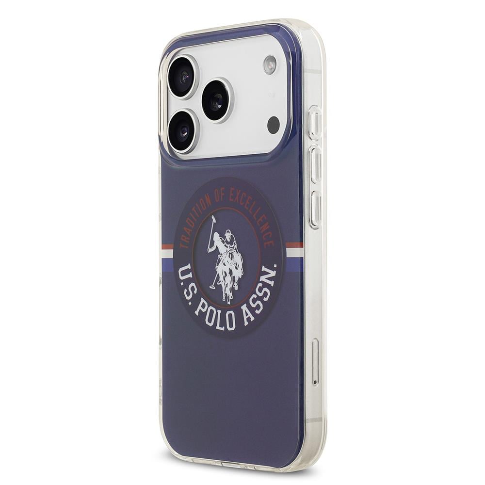Apple iPhone 17 Pro Kılıf U.S. Polo Assn. Orjinal Lisanslı M-safe Şarj Özellikli IML Stripe Logolu Kapak