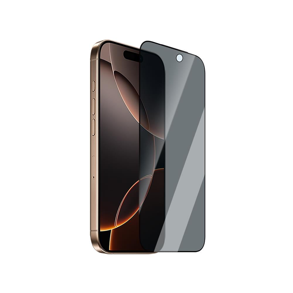 Apple iPhone 17 Pro Max CaseWorld Applicator Serisi 2.5D Eyesafe Mavi Işık Teknolojili 0.33mm Privacy Temperli Cam Ekran Koruyucu + Uygulama Aparatı