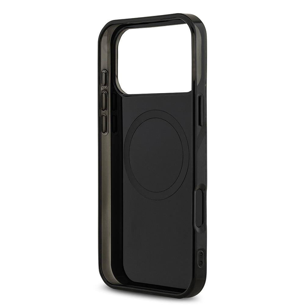 Apple iPhone 17 Pro Max Kılıf AMG Orjinal Lisanslı M-safe Şarj Özellikli Çift Katmanlı Kırmızı Çapraz Çizgili Kapak