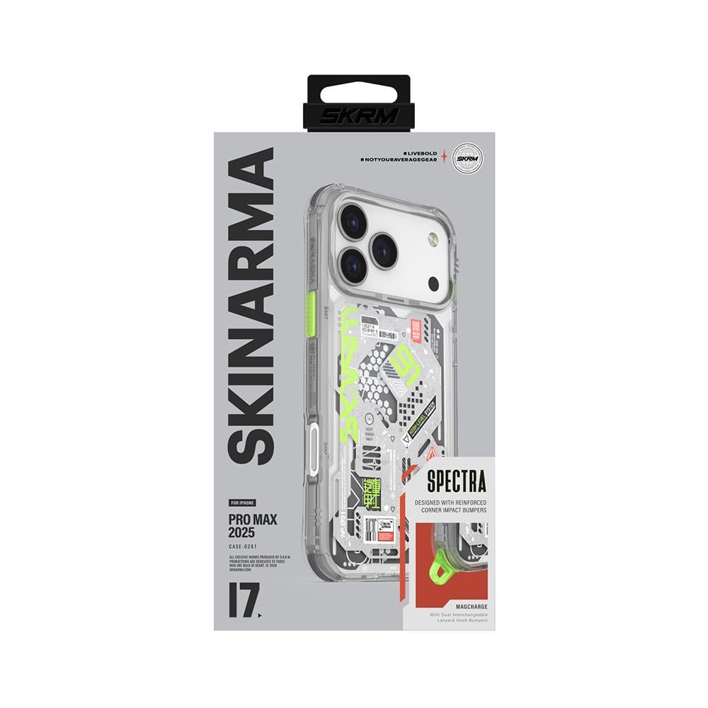 Apple iPhone 17 Pro Max Kılıf Desenli Airbag Tasarımlı Skinarma Spectra Kapak