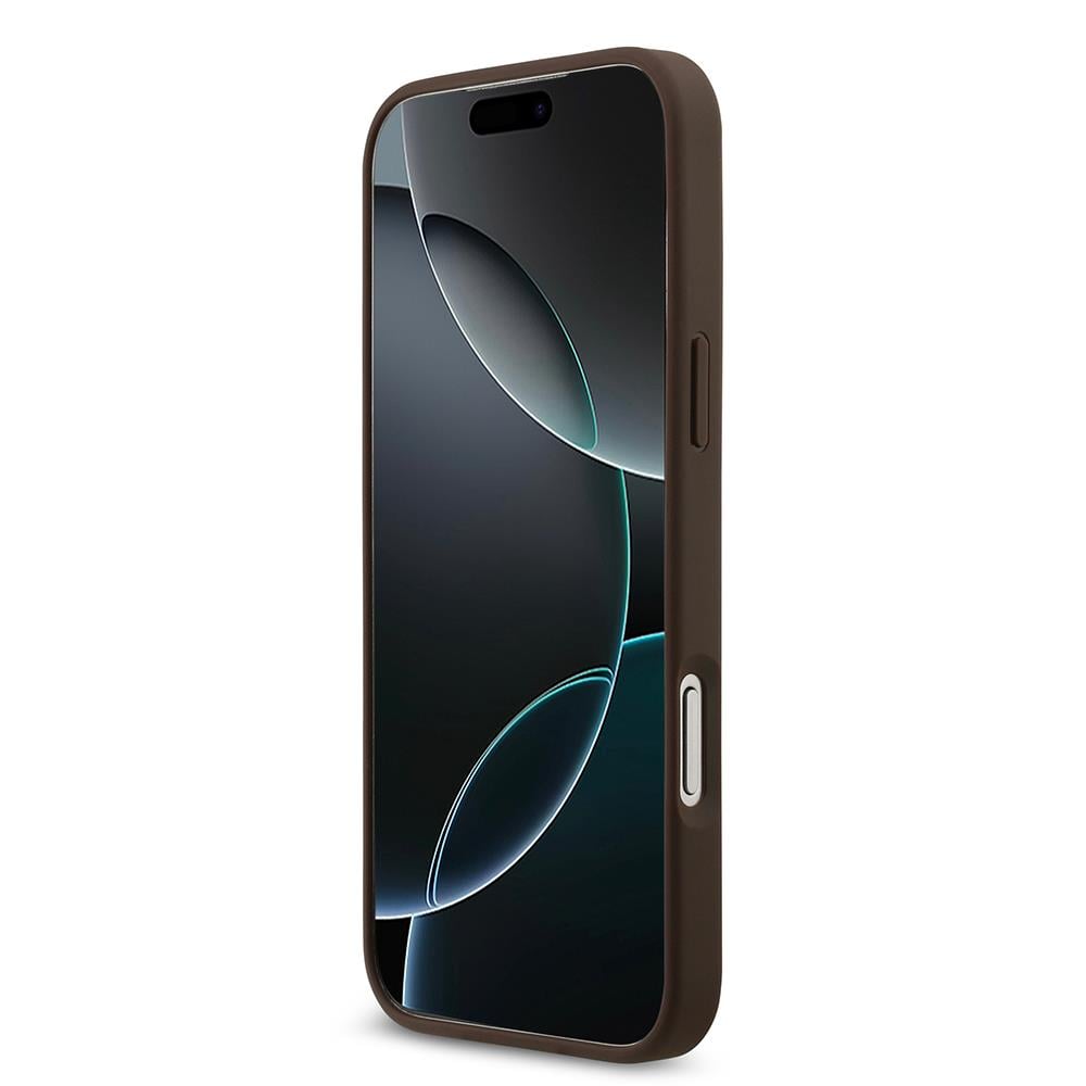 Apple iPhone 17 Pro Max Kılıf Guess Orjinal Lisanslı M-safe Şarj Özellikli Yazı Logolu Circle Classic Kapak