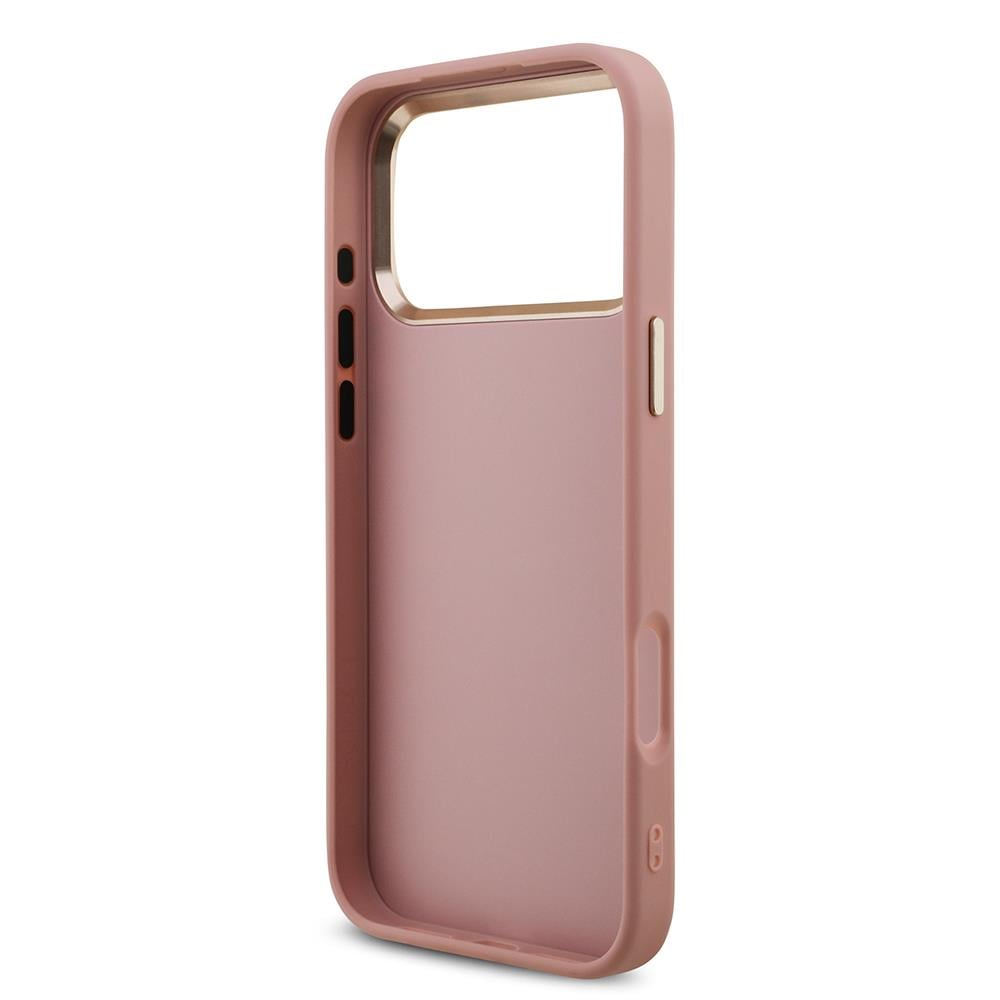 Apple iPhone 17 Pro Max Kılıf Guess Orjinal Lisanslı 4G Büyük Metal Kamera Çerçeveli ve Logolu Glitter Kapak
