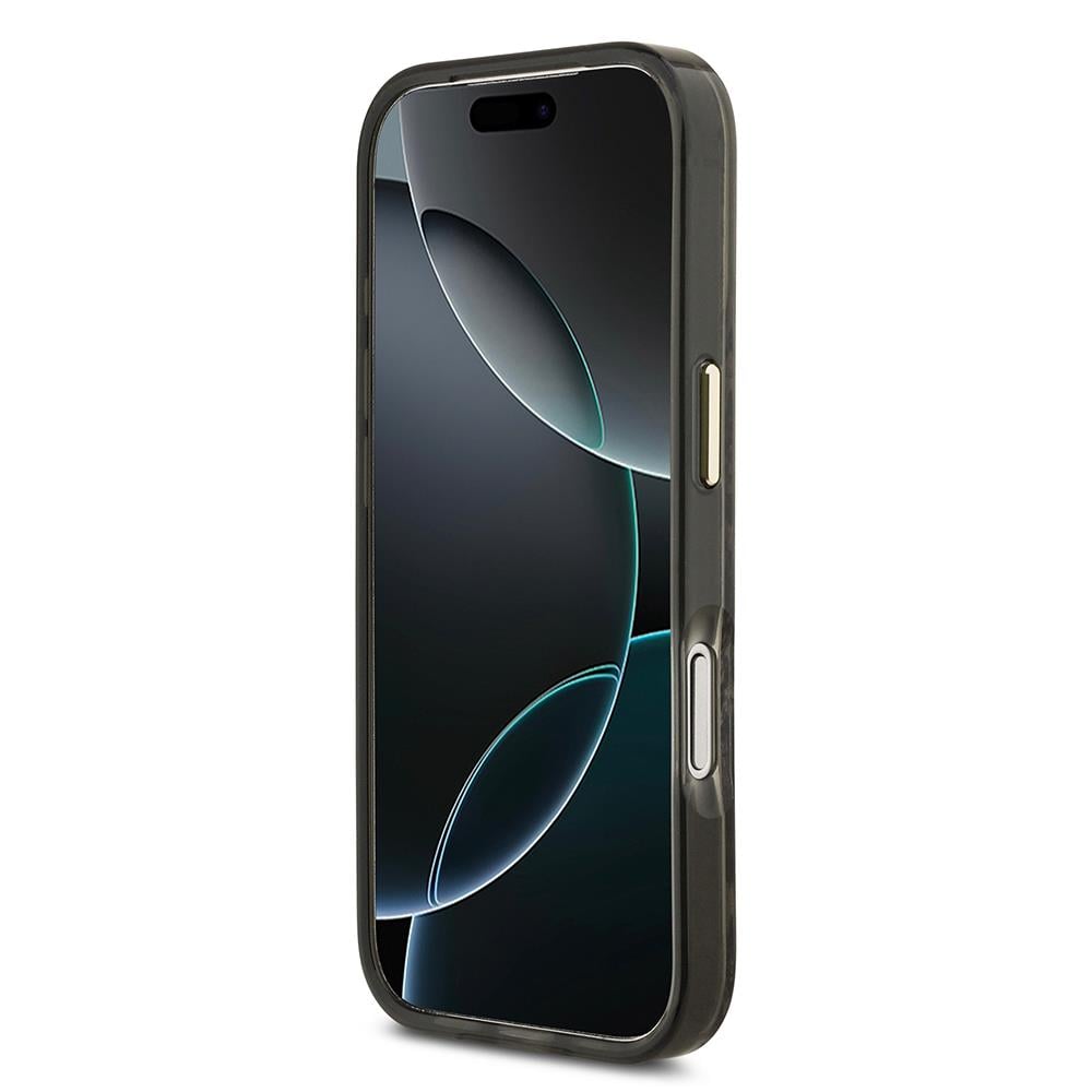 Apple iPhone 17 Pro Max Kılıf Guess Orjinal Lisanslı M-safe Şarj Özellikli Yazı Logolu Python Desenli Kapak