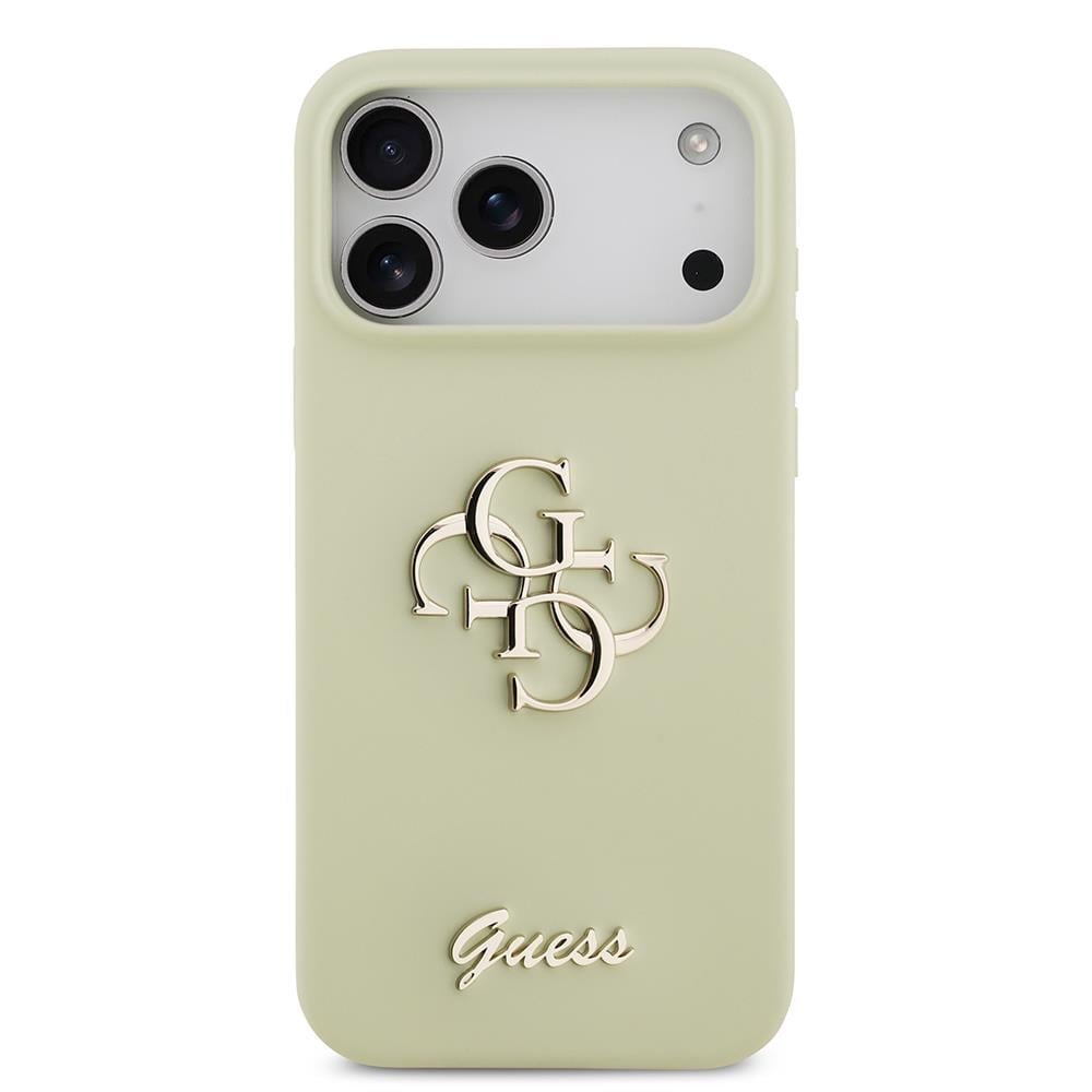 Apple iPhone 17 Pro Max Kılıf Guess Orjinal Lisanslı Grained Yazı Logolu Kapak