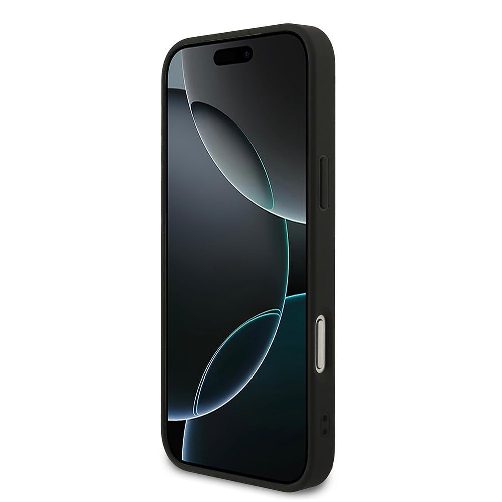 Apple iPhone 17 Pro Max Kılıf Guess Orjinal Lisanslı M-safe Şarj Özellikli Yazı Logolu PU Deri Kapak