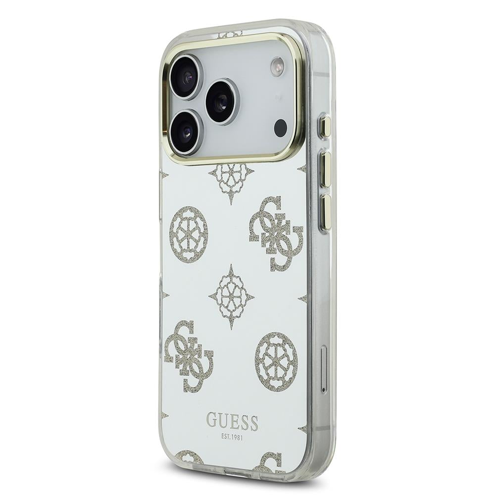 Apple iPhone 17 Pro Max Kılıf Guess Orjinal Lisanslı Metal Kamera Çerçeveli Simli Aynalı Kapak