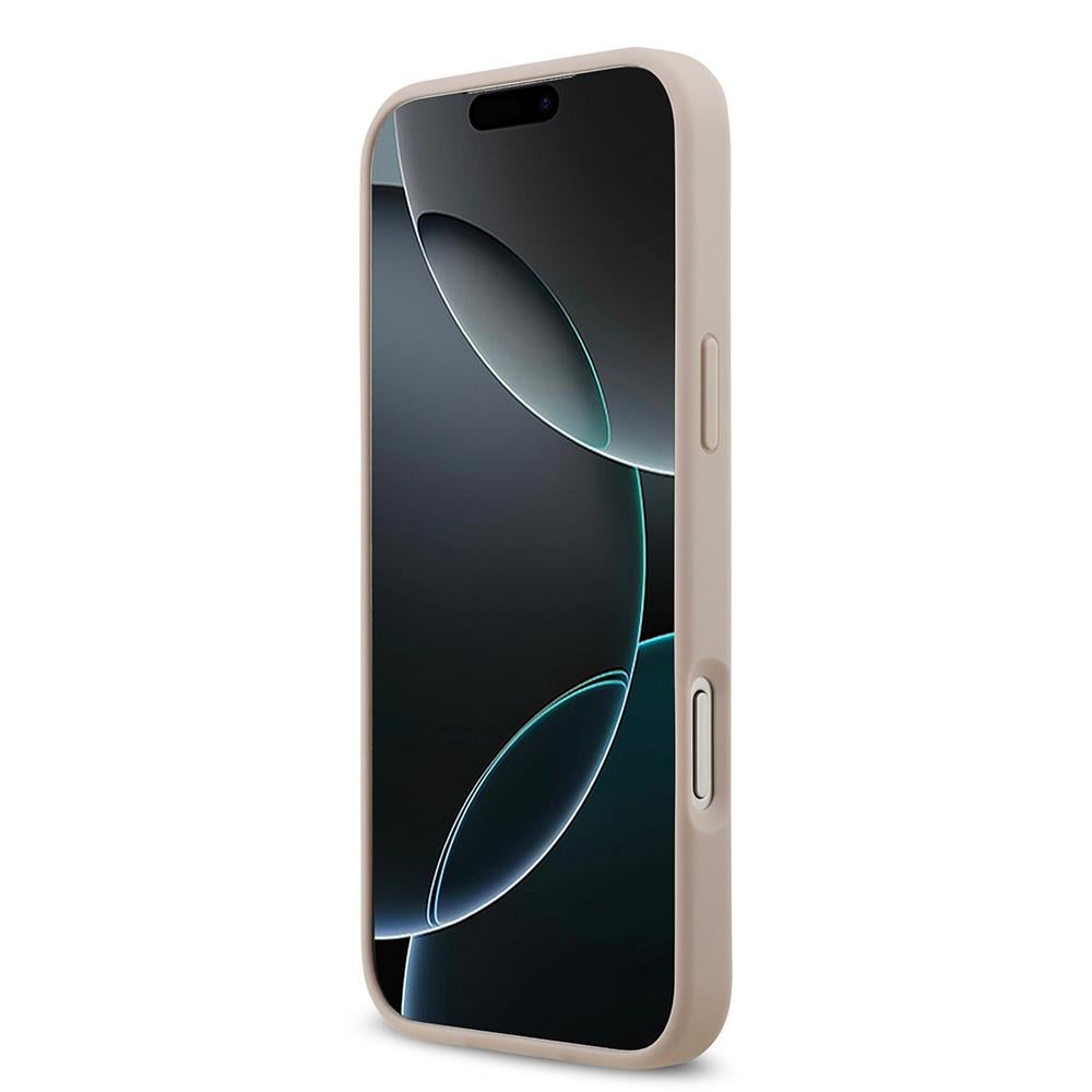 Apple iPhone 17 Pro Max Kılıf Guess Orjinal Lisanslı M-safe Şarj Özellikli Yazı Logolu Circle Classic Kapak