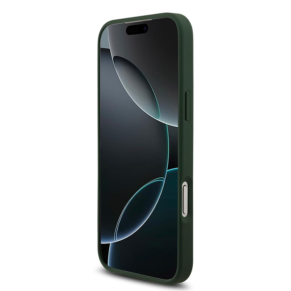 Apple iPhone 17 Pro Max Kılıf Lacoste Orjinal Lisanslı M-safe Şarj Özellikli PU Deri Tasarımlı Metal Logolu Kapak