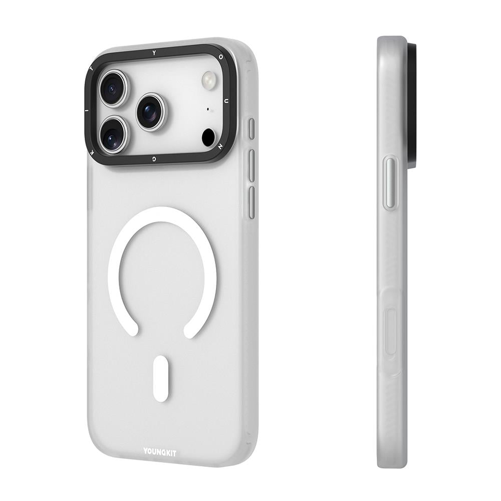 Apple iPhone 17 Pro Max Kılıf M-safe Şarj Özellikli Youngkit Hidden Sand Serisi Kapak