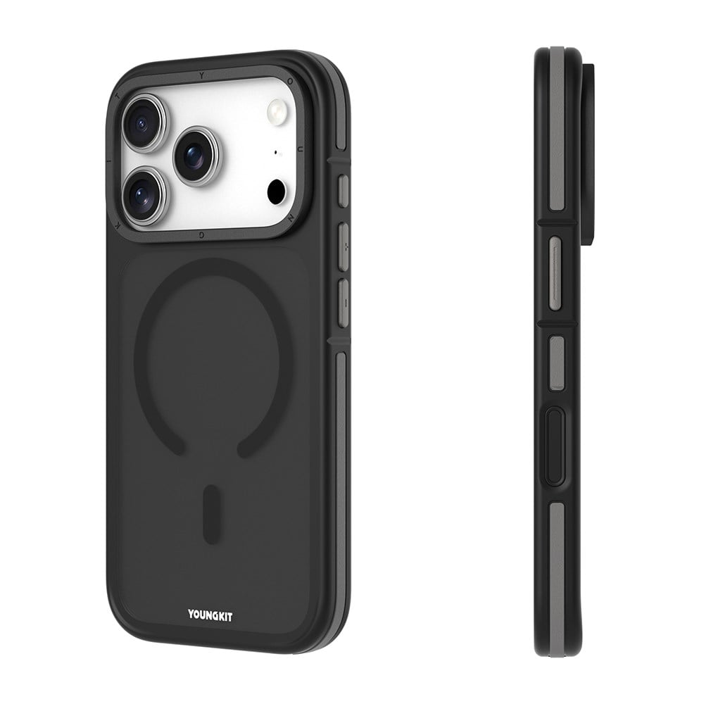 Apple iPhone 17 Pro Max Kılıf M-safe Şarj Özellikli Youngkit Rock Sand Serisi Kapak