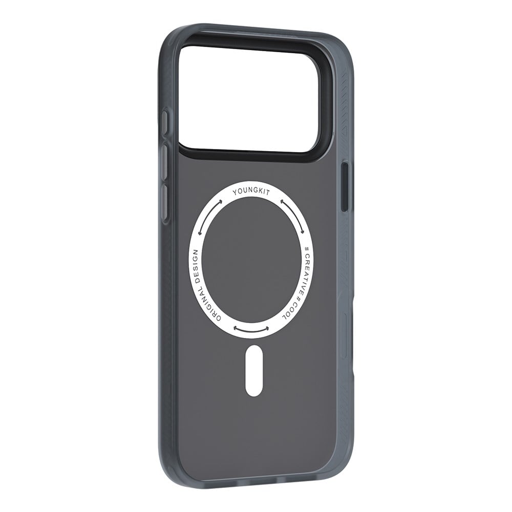Apple iPhone 17 Pro Max Kılıf M-Safe Şarj Özellikli Youngkit Camouflage Sykell Serisi Kapak