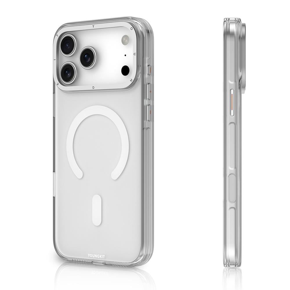 Apple iPhone 17 Pro Max Kılıf M-safe Şarj Özellikli Şeffaf Youngkit Crystal Shield Serisi Kapak
