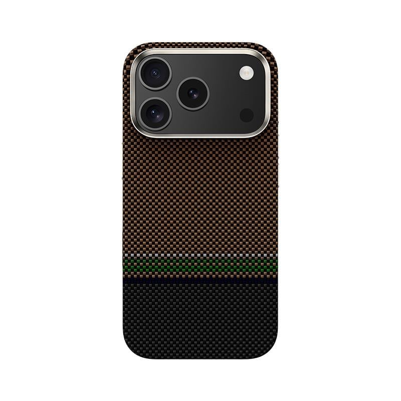 Apple iPhone 17 Pro Max Kılıf M-safe Şarj Özellikli Karbon Fiber Tasarımlı Benks Prestige ArmorPro Kevlar Kapak