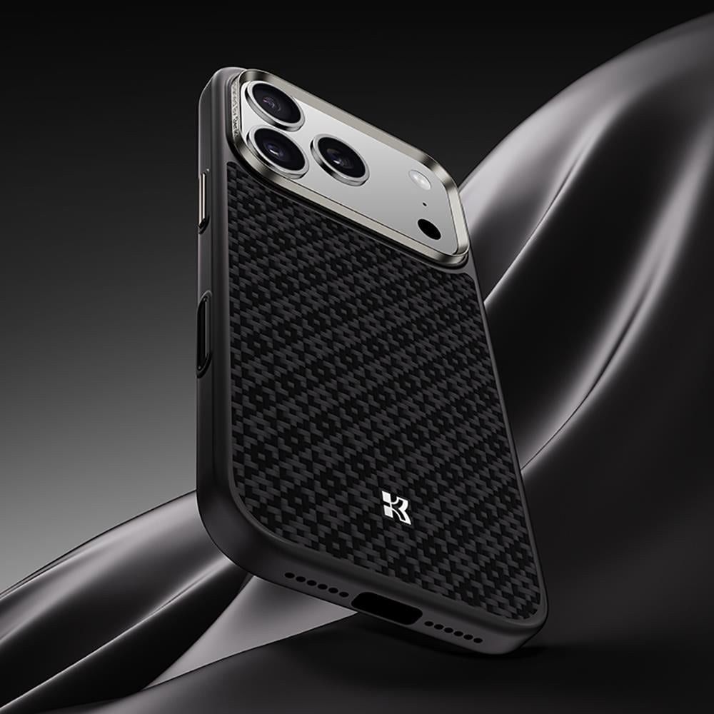Apple iPhone 17 Pro Max Kılıf M-Safe Şarj Özellikli Benks ArmorPro ArmorGrid Serisi Kevlar Kapak