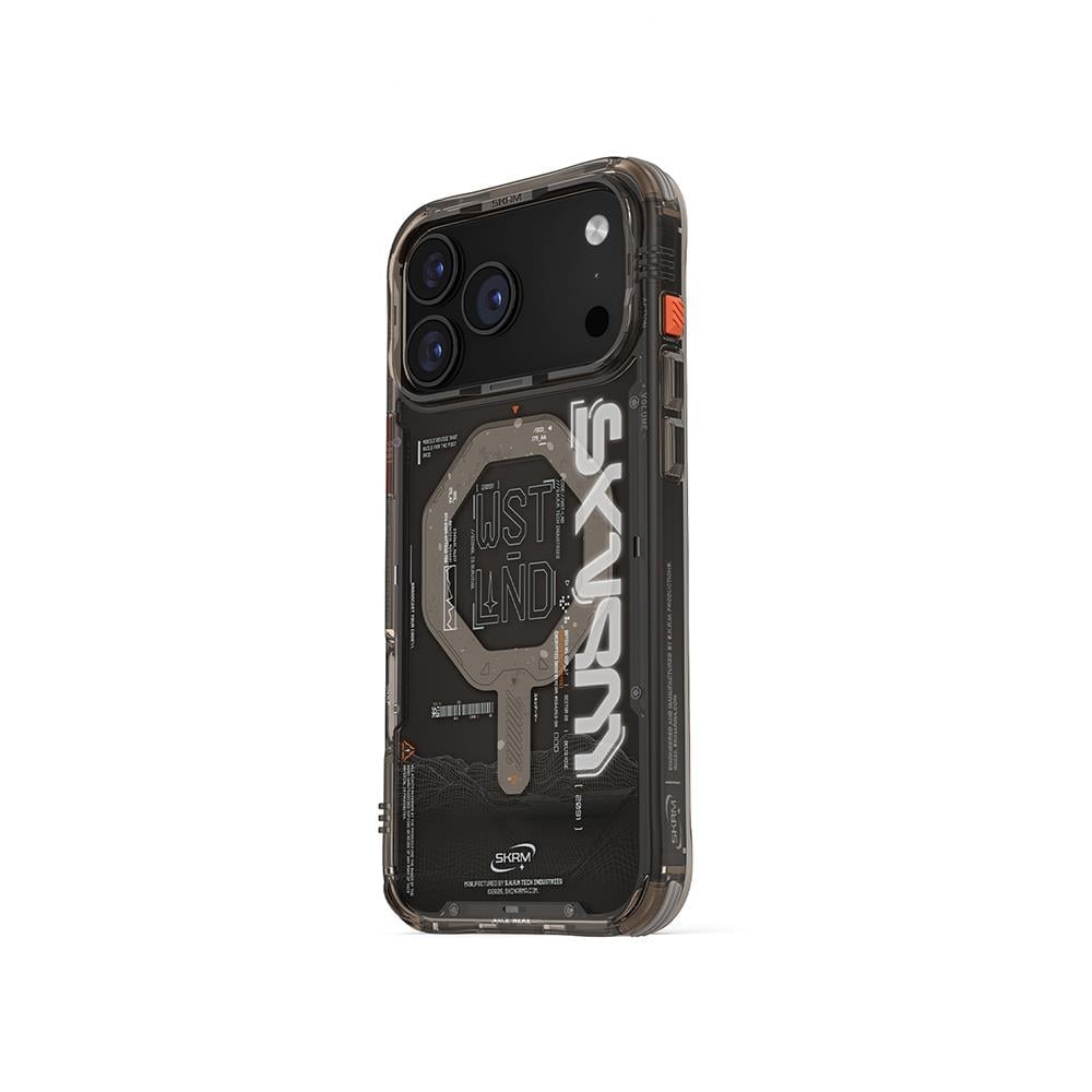 Apple iPhone 17 Pro Max Kılıf M-safe Şarj Özellikli Yazı Desenli Airbag Tasarımlı Skinarma Sonix Kapak