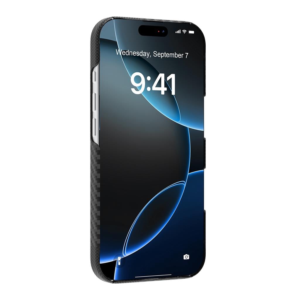 Apple iPhone 17 Pro Max Kılıf M-safe Şarj Özellikli 600D Metal Kamera Çerçeveli Raptic Aramid Fiber Geotik Serisi Kapak