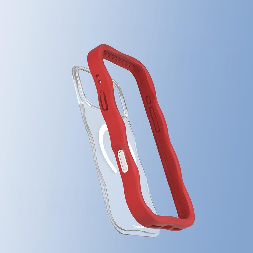 Apple iPhone 17 Pro Max Kılıf M-safe Şarj Özellikli Youngkit Wave Matte Serisi Kapak