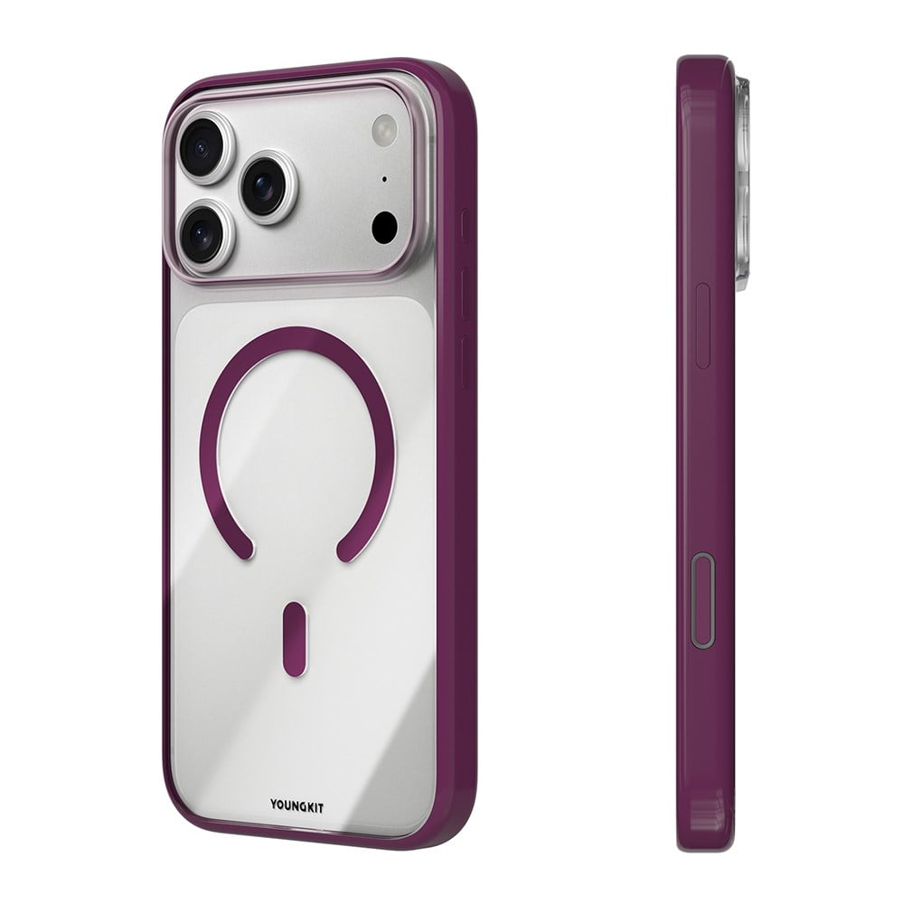 Apple iPhone 17 Pro Max Kılıf M-safe Şarj Özellikli Youngkit Clear Serisi Kapak