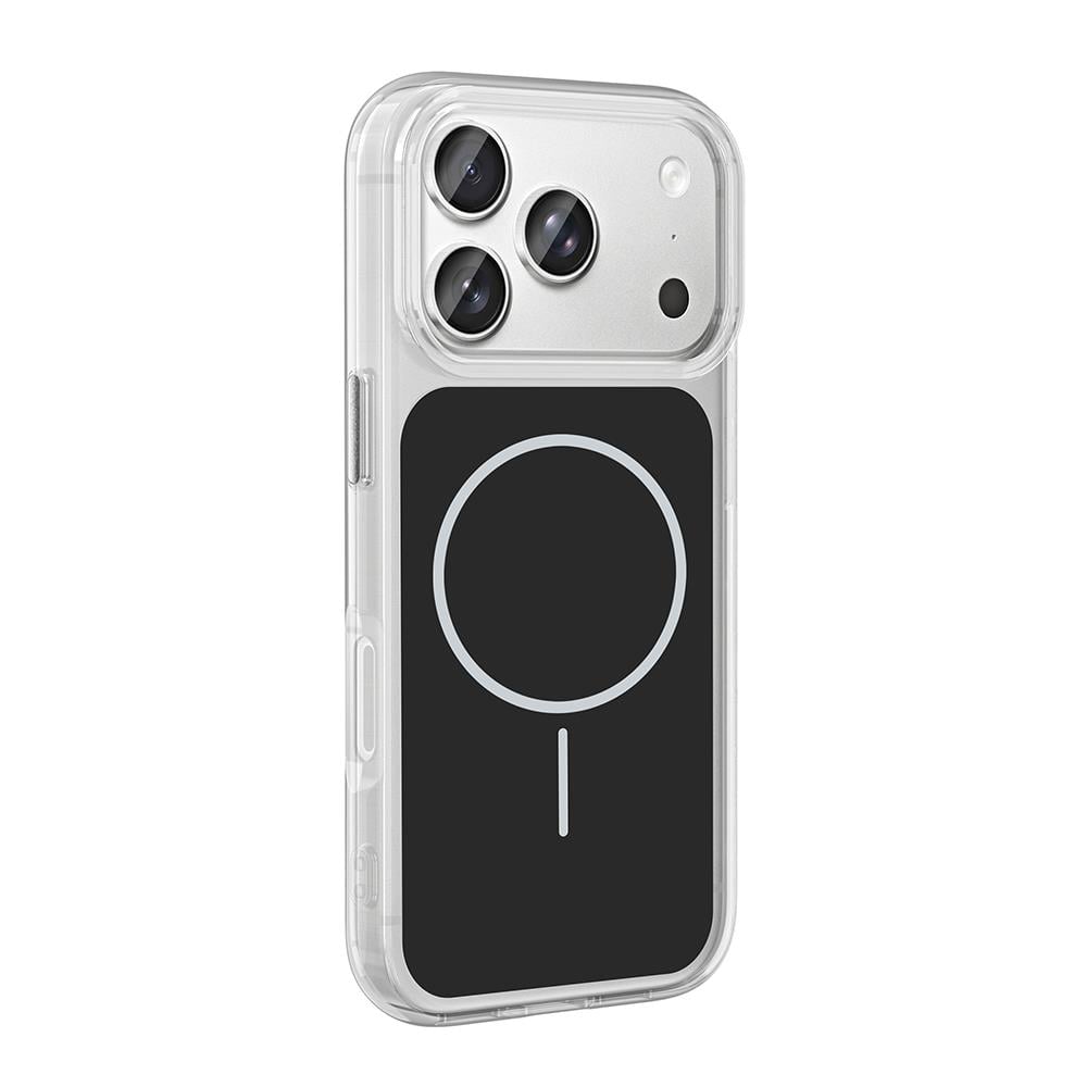 Apple iPhone 17 Pro Max Kılıf M-Safe Şarj Özellikli Metal Buton Tasarımlı Zore İkonik Sert Silikon Kapak