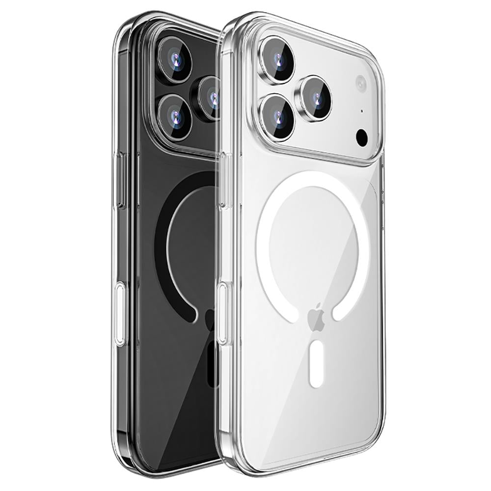 Apple iPhone 17 Pro Max Kılıf M-safe Şarj Özellikli Transparan Sert PC Wlons Pita Kapak