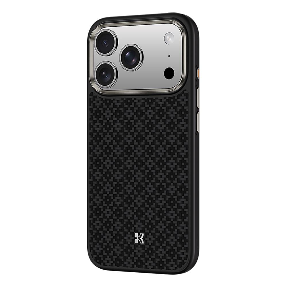 Apple iPhone 17 Pro Max Kılıf M-Safe Şarj Özellikli Benks ArmorPro ArmorGrid Serisi Kevlar Kapak