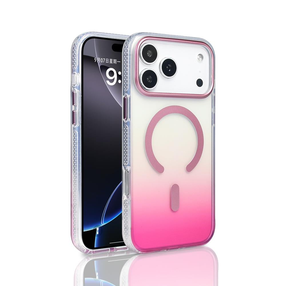 Apple iPhone 17 Pro Max Kılıf M-safe Şarj Özellikli Transparan Renk Geçişli Zore Toros Kapak