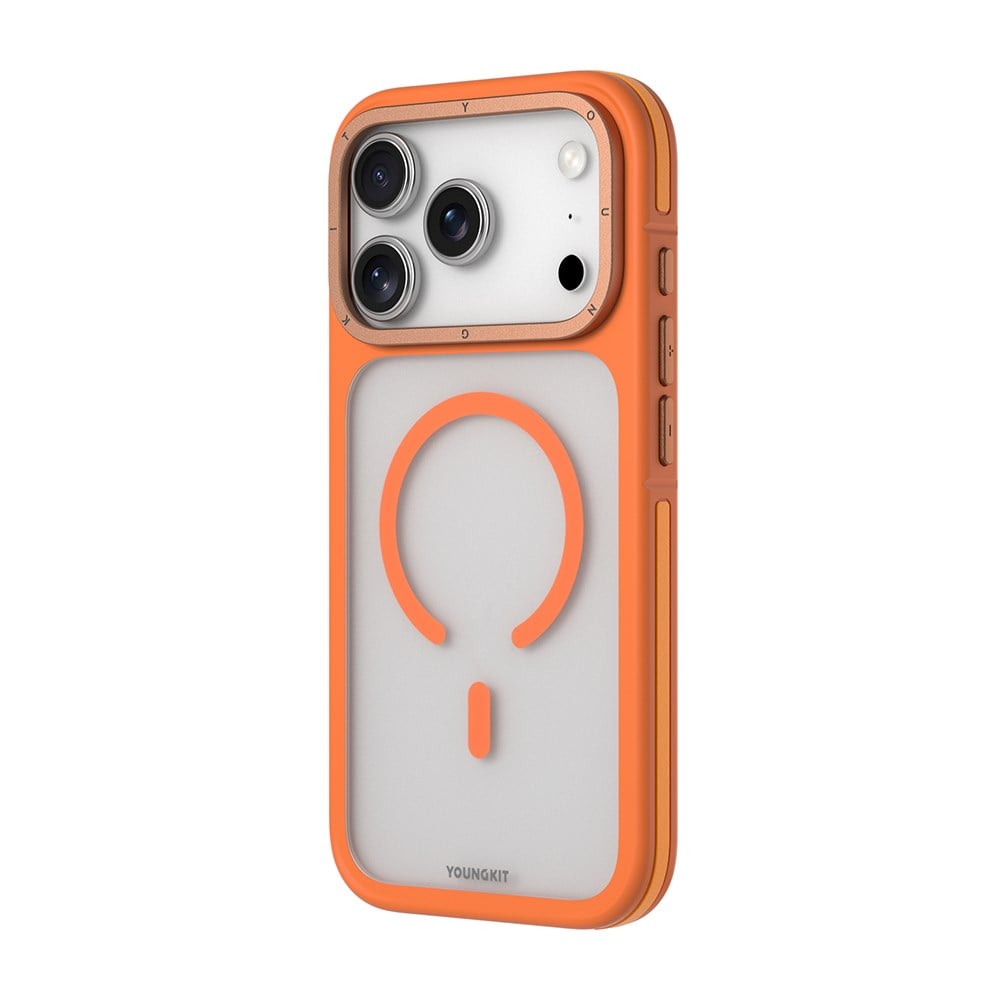 Apple iPhone 17 Pro Max Kılıf M-safe Şarj Özellikli Youngkit Rock Sand Serisi Kapak