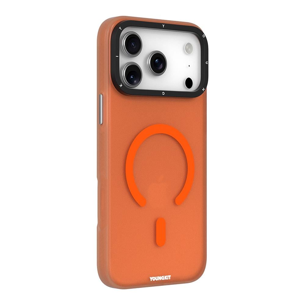 Apple iPhone 17 Pro Max Kılıf M-safe Şarj Özellikli Youngkit Hidden Sand Serisi Kapak