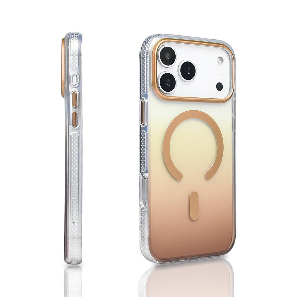 Apple iPhone 17 Pro Max Kılıf M-safe Şarj Özellikli Transparan Renk Geçişli Zore Toros Kapak
