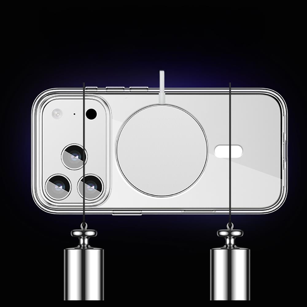 Apple iPhone 17 Pro Max Kılıf M-safe Şarj Özellikli Transparan Sert PC Wlons Pita Kapak