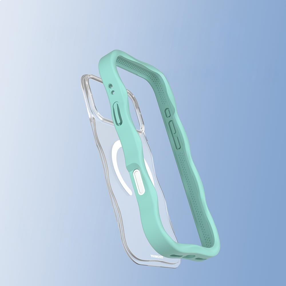 Apple iPhone 17 Pro Max Kılıf M-safe Şarj Özellikli Youngkit Wave Matte Serisi Kapak