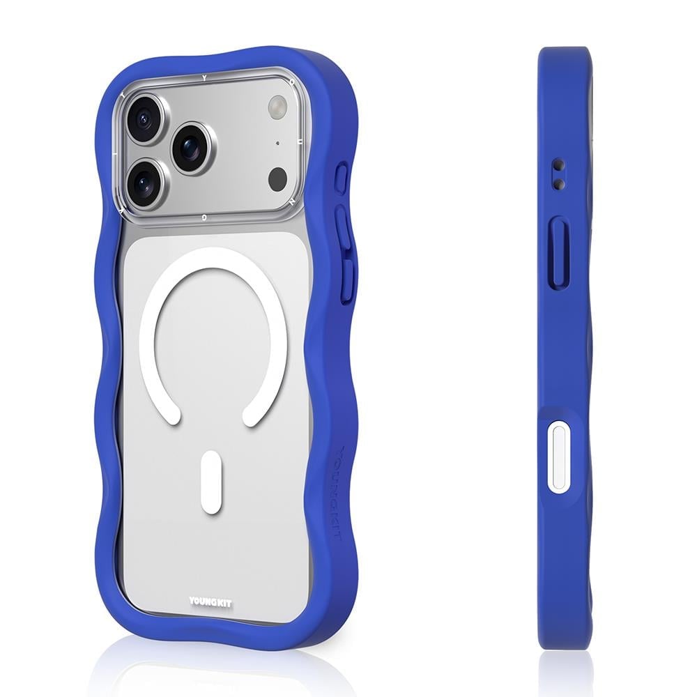 Apple iPhone 17 Pro Max Kılıf M-safe Şarj Özellikli Youngkit Wave Clear Serisi Kapak