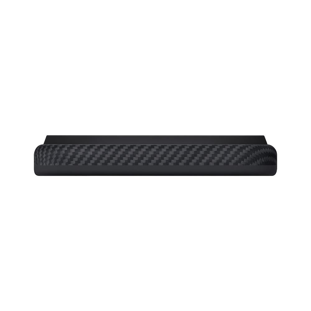 Apple iPhone 17 Pro Max Kılıf M-safe Şarj Özellikli 1500D Aramid Fiber Pitaka Military-Grade Classic Serisi Black-Grey Twill Kapak