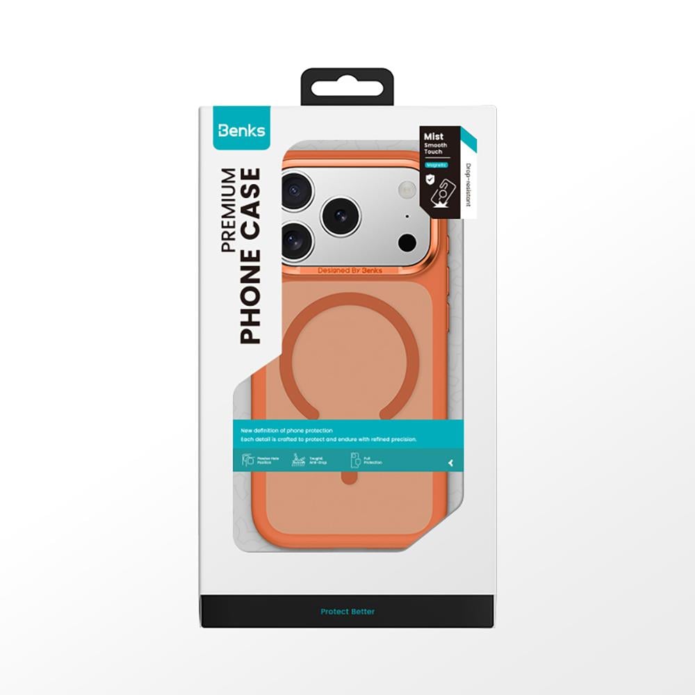 Apple iPhone 17 Pro Max Kılıf M-Safe Şarj Özellikli Benks Mist C-Magnet Kapak