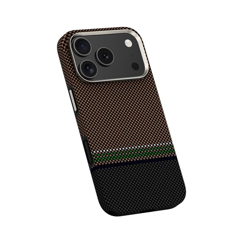 Apple iPhone 17 Pro Max Kılıf M-safe Şarj Özellikli Karbon Fiber Tasarımlı Benks Prestige ArmorPro Kevlar Kapak