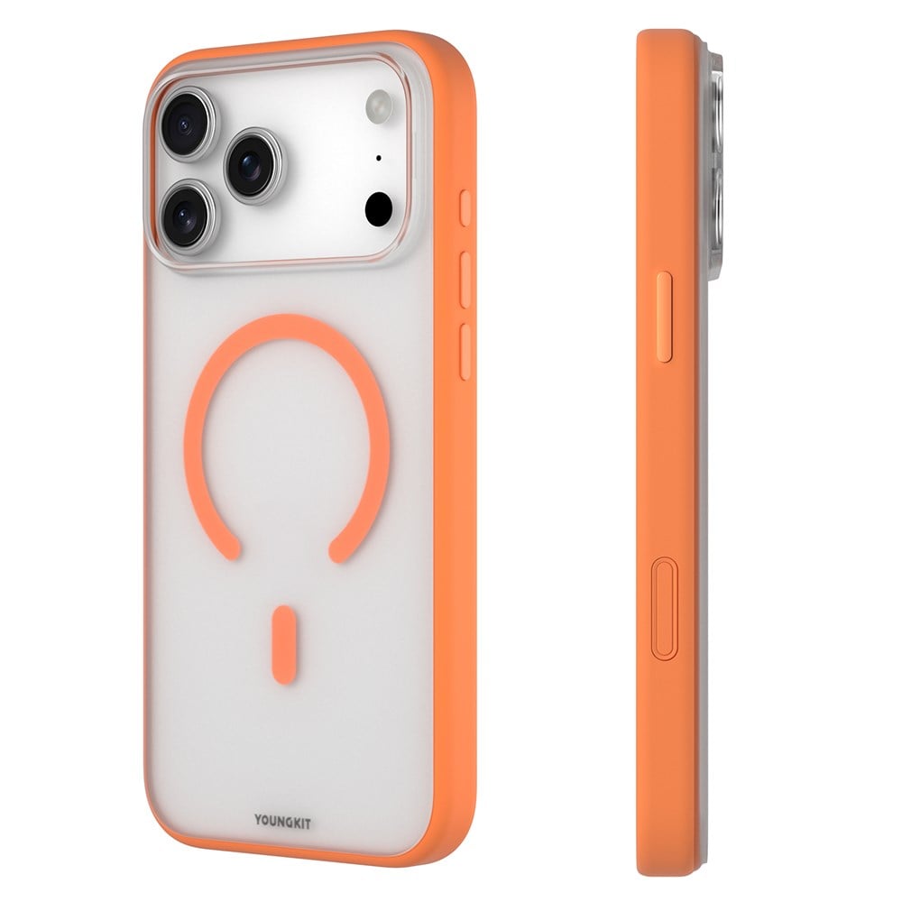 Apple iPhone 17 Pro Max Kılıf M-safe Şarj Özellikli Youngkit Clear Serisi Kapak