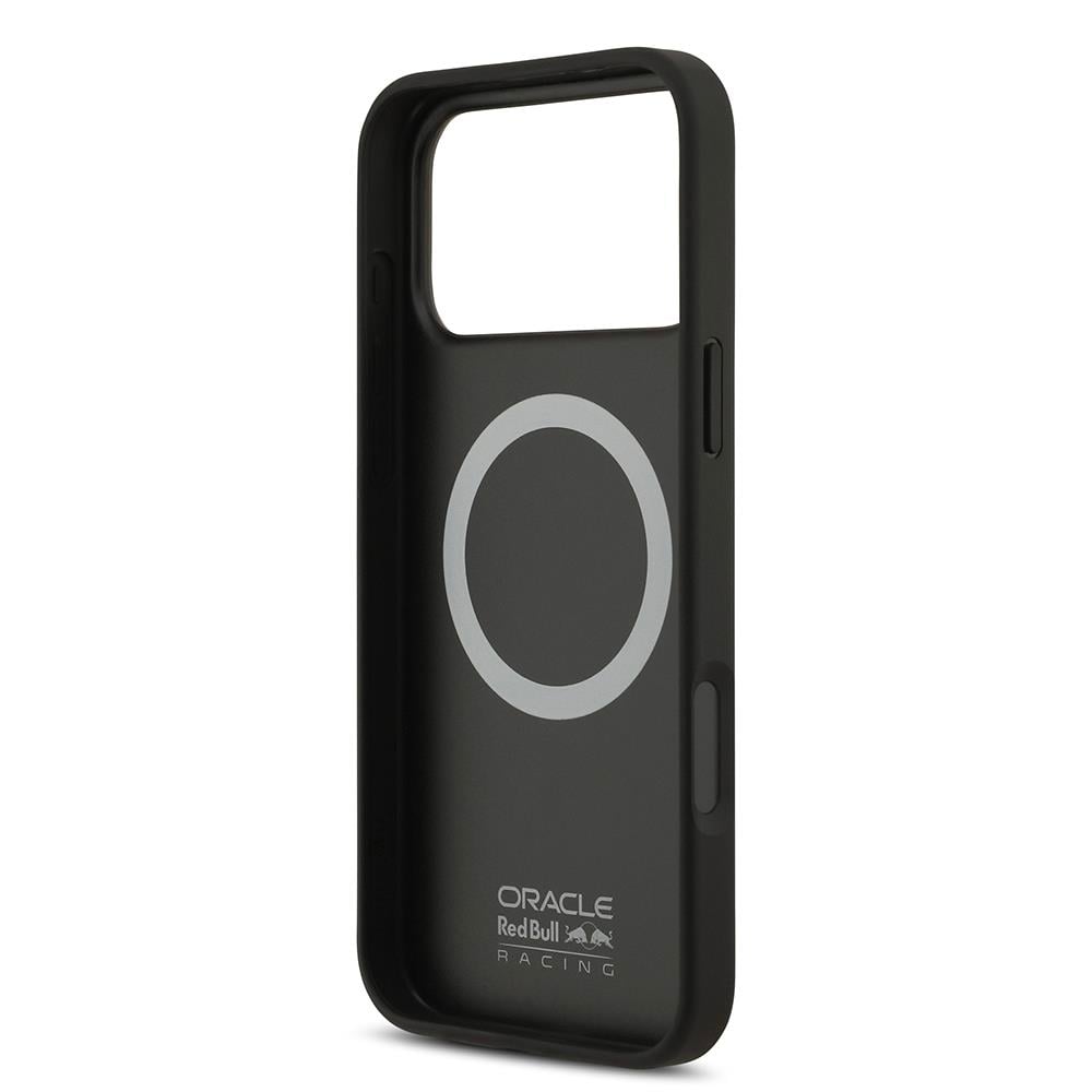 Apple iPhone 17 Pro Max Kılıf Redbull Orjinal Lisanslı M-safe Şarj Özellikli Karbon Fiber Parlayan Logolu Kevlar Kapak