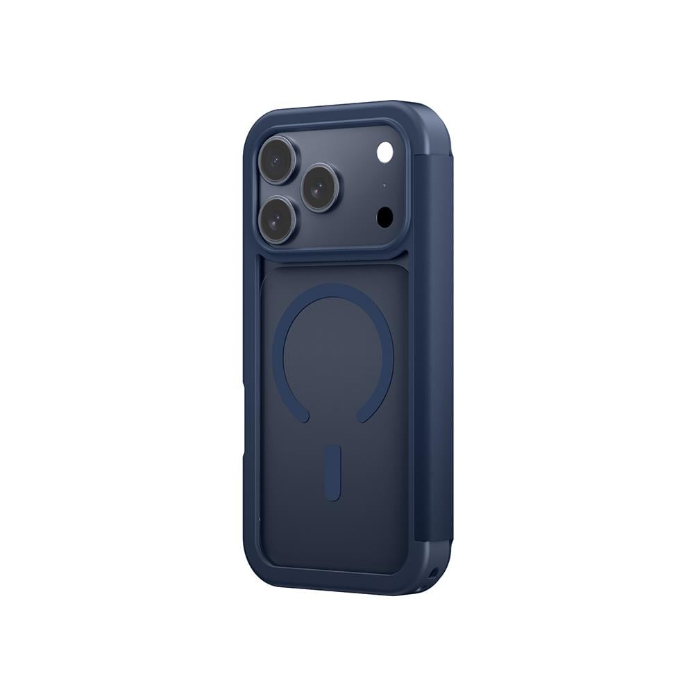 Apple iPhone 17 Pro Max PU Kartlıklı Kapaklı Amazingthing Glamour Foilo Serisi Kılıf