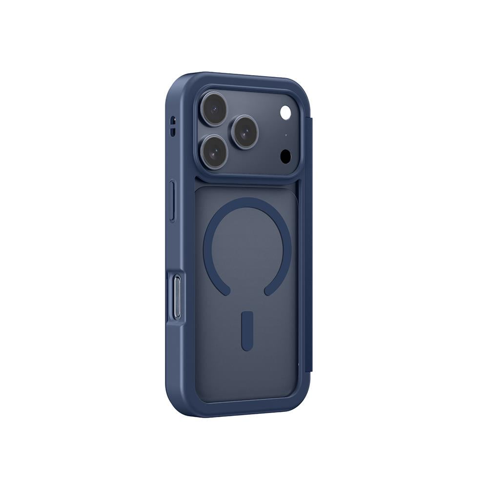 Apple iPhone 17 Pro Max PU Kartlıklı Kapaklı Amazingthing Glamour Foilo Serisi Kılıf