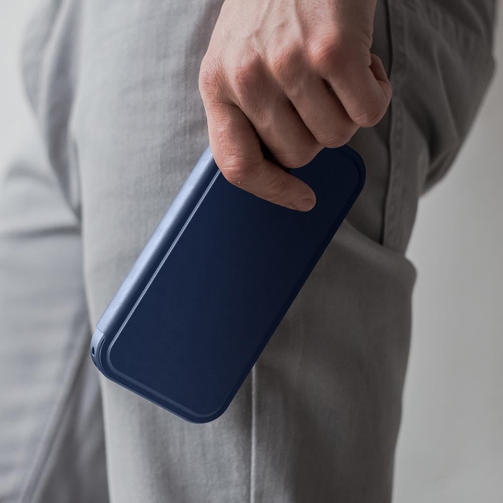 Apple iPhone 17 Pro Max PU Kartlıklı Kapaklı Amazingthing Glamour Foilo Serisi Kılıf