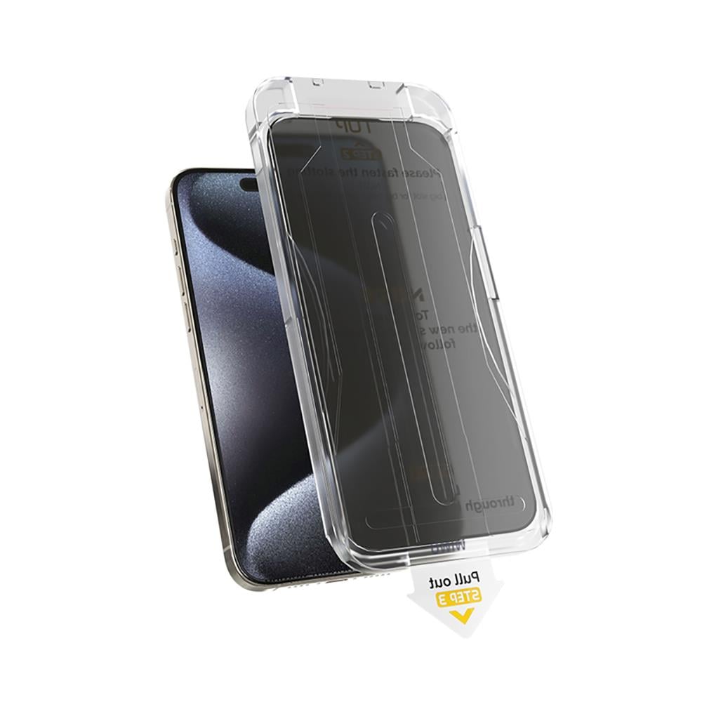 Apple iPhone 17 Pro Wiwu Wi-SQ009 Easy Install iPrivacy 360° Anti-Peep Oleofobik Temperli Cam Ekran Koruyucu + Kolay Uygulama Aparatlı