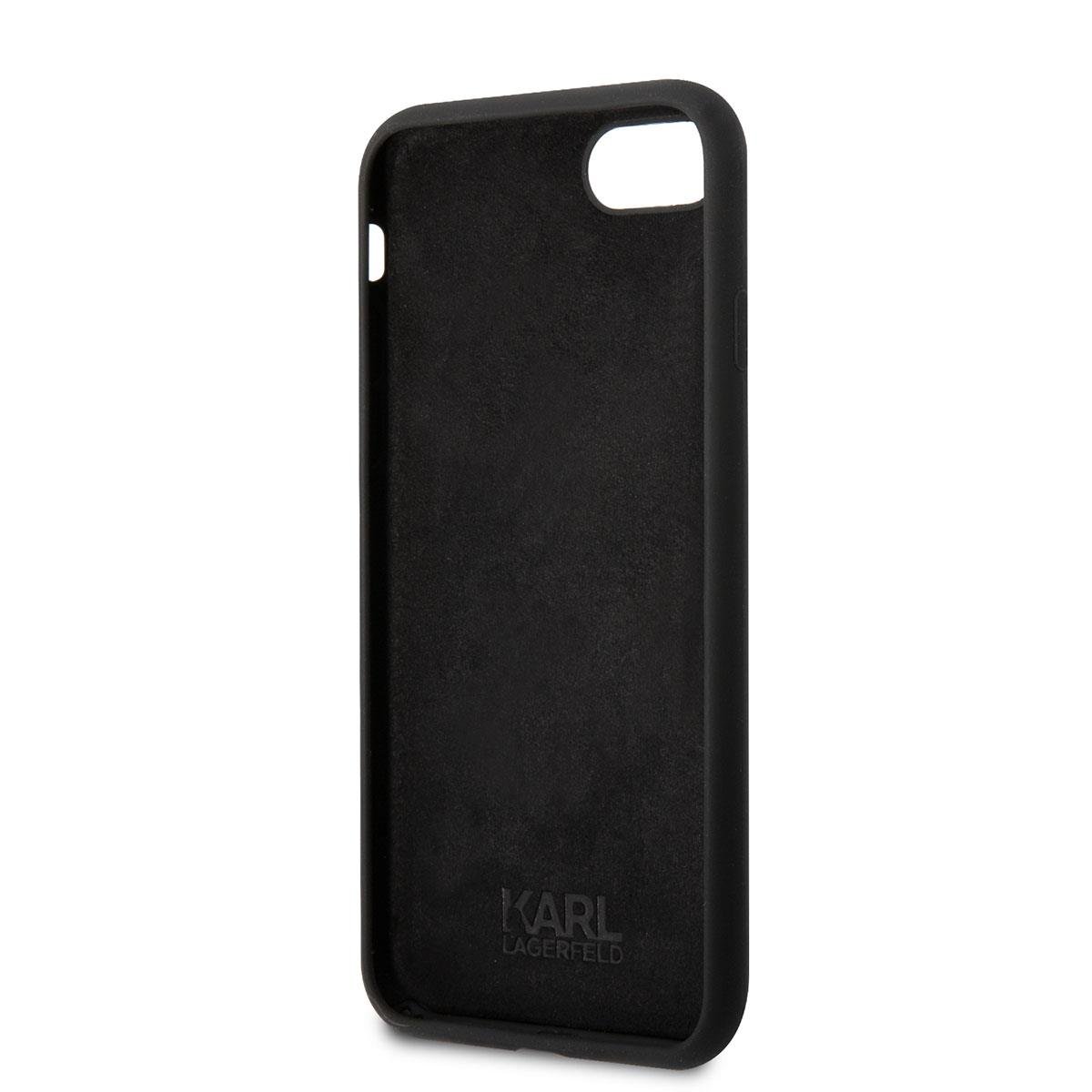 Apple iPhone 8 Kılıf Karl Lagerfeld Silikon Choupette Dizayn Kapak