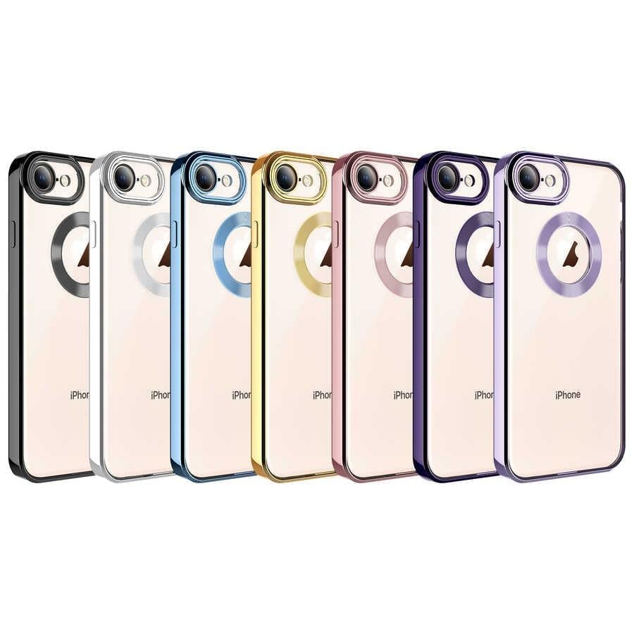 Apple iPhone SE 2020 Kılıf Kamera Korumalı Logo Gösteren Zore Omega Kapak