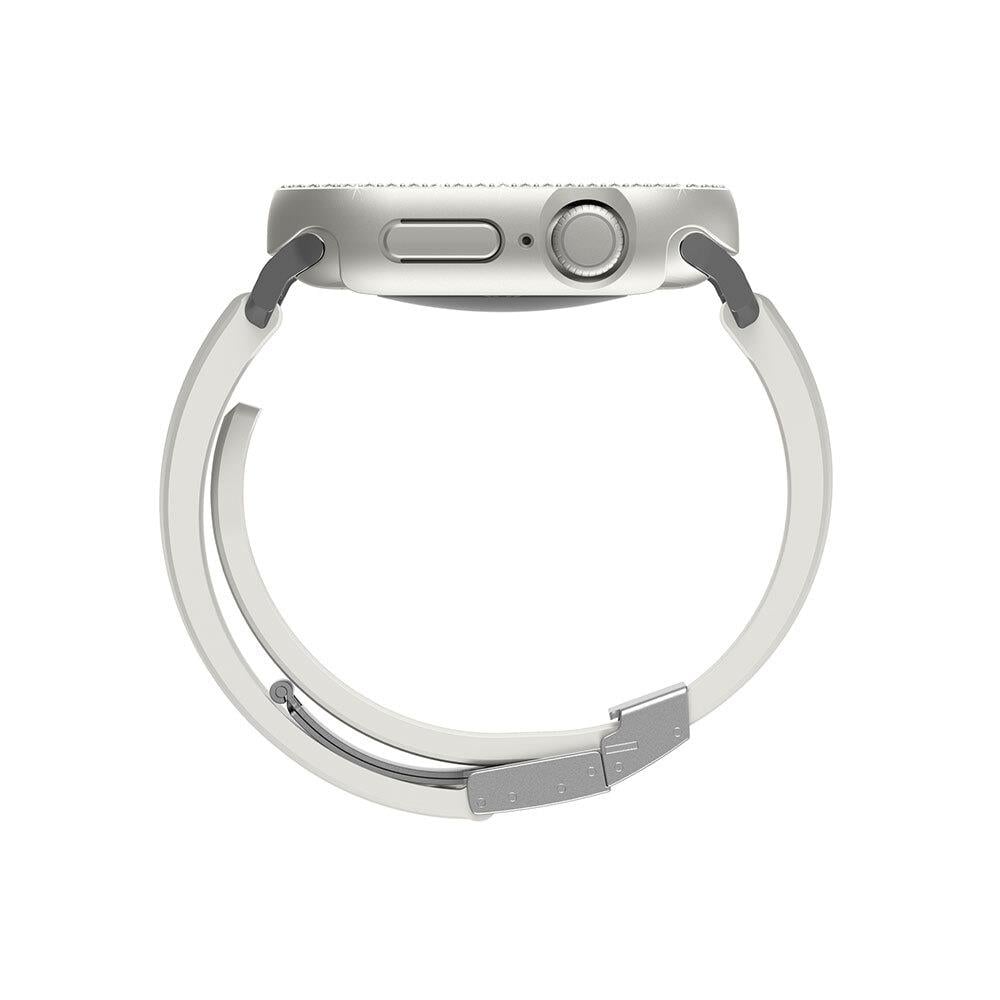 Apple Watch 10 46mm Amazingthing Gleam Fit FullGuard Taşlı Sert PC Kasa ve Ekran Koruyucu