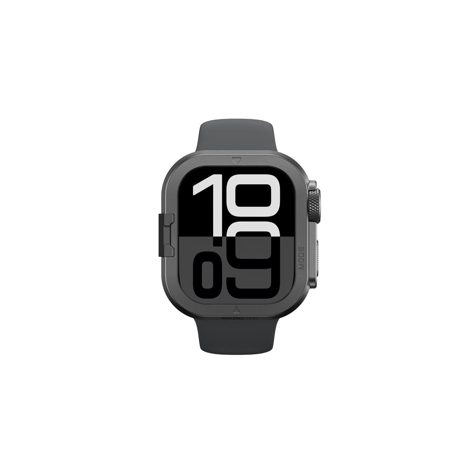 Apple Watch 10 46mm Amazingthing Premium Armor Fit FullGuard Metal Kasa ve Ekran Koruyucu