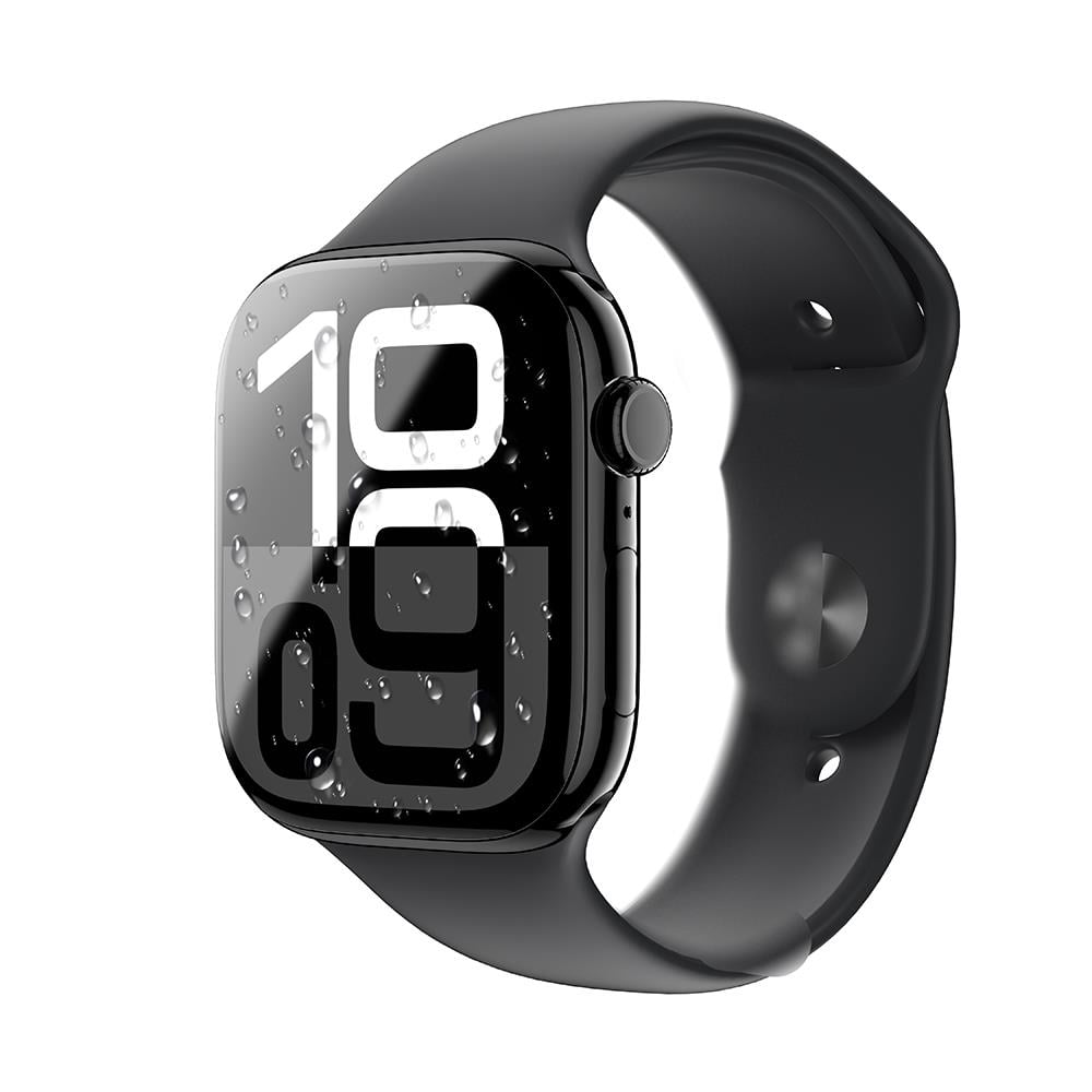 Apple Watch 10 46mm Amazingthing Radix Protective Parmak İzi Bırakmayan HD Ekran Koruyucu Film + Kolay Uygulama Aparatı