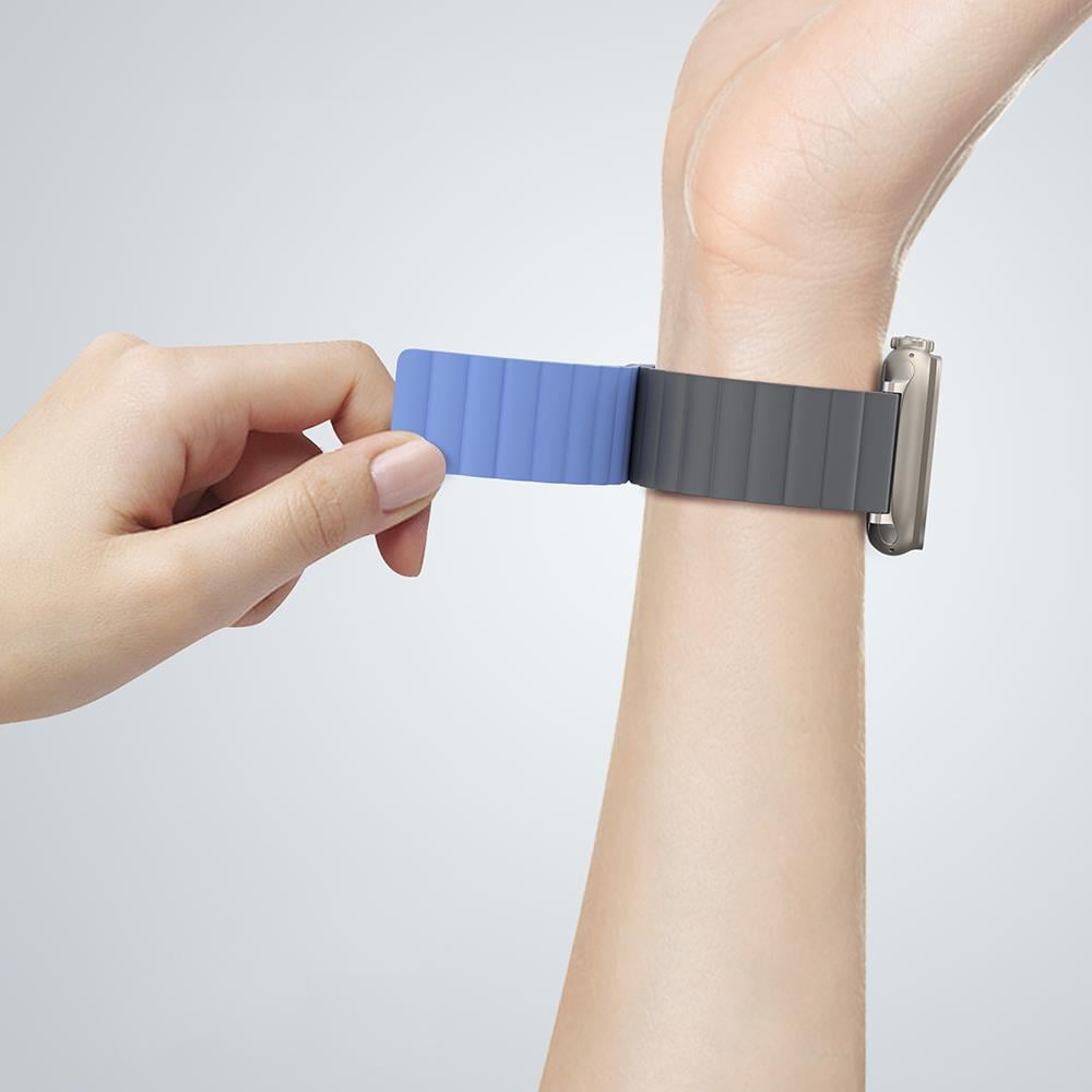 Apple Watch 10 46mm Amazingthing Smoothie Mag Magnetik Tak Çıkar Silikon Strap Kayış