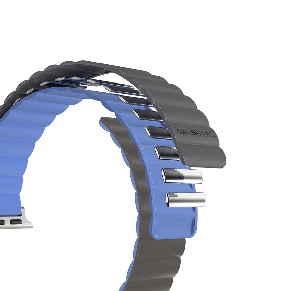 Apple Watch 7 45mm Amazingthing Smoothie Mag Magnetik Tak Çıkar Silikon Strap Kayış