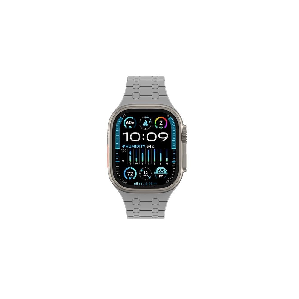 Apple Watch 7 45mm Amazingthing Smoothie Sport Magnetik Tak Çıkar Silikon Strap Kayış